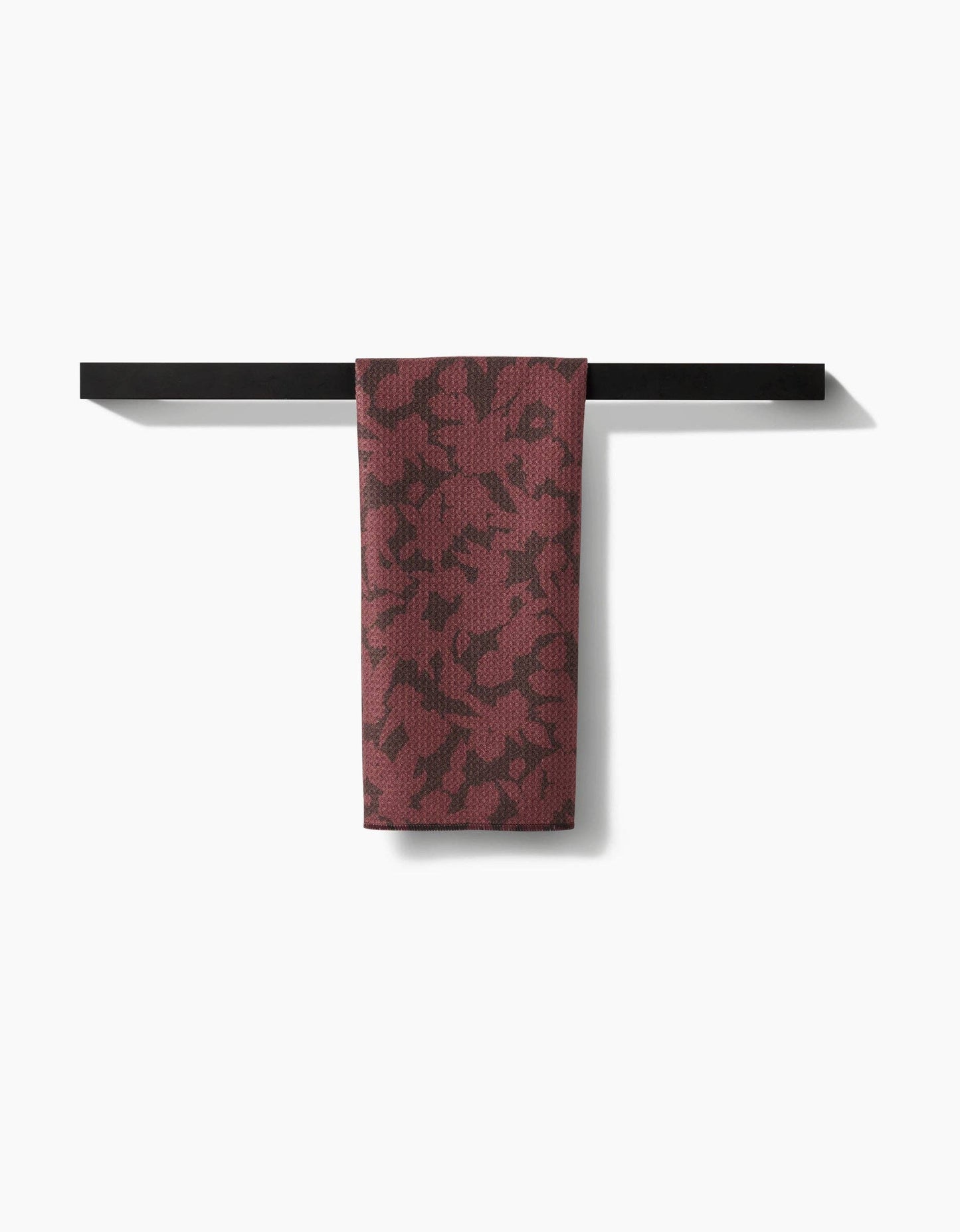Wild Wood Maroon Tea Towel