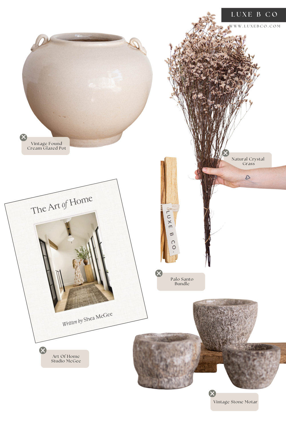 Cream Glazed Vintage Pot