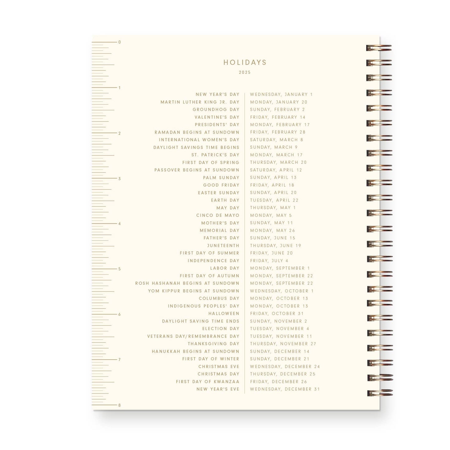 2025 Signature Dated Weekly Planner