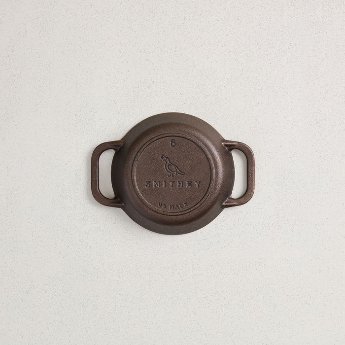 Smithey Ironware Cast Iron No. 6 Dual Handle Skillet