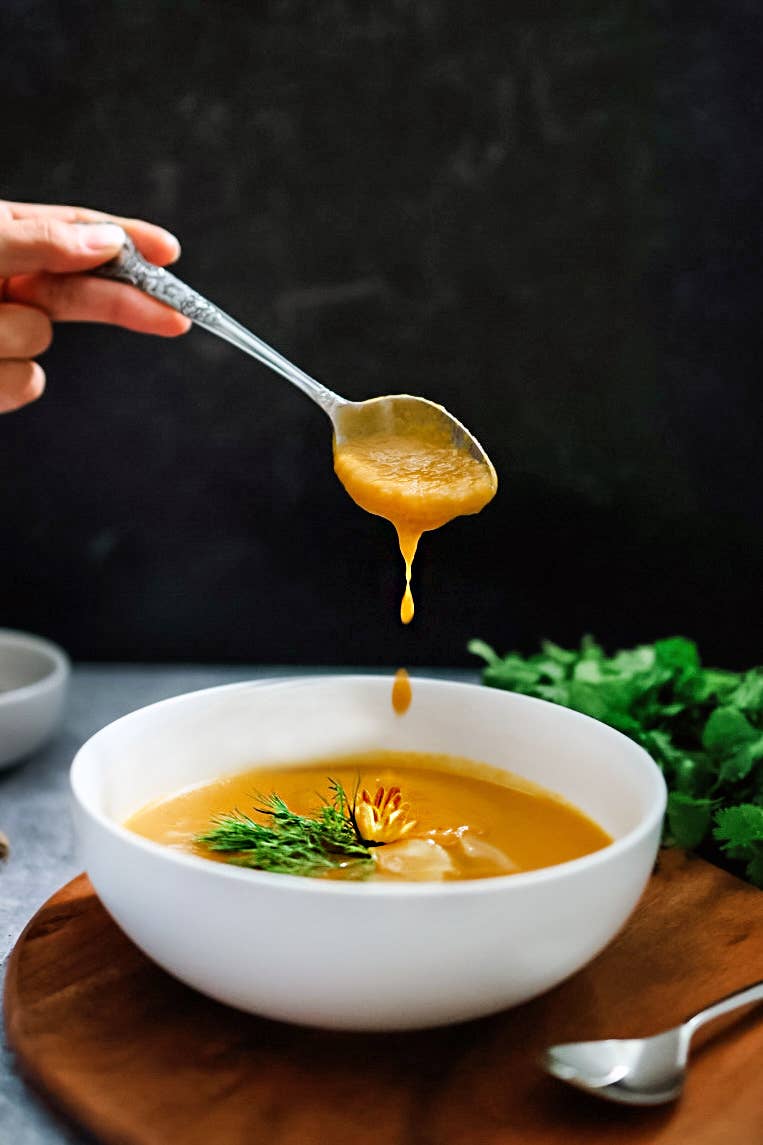 Carrot Ginger Dill Soup
