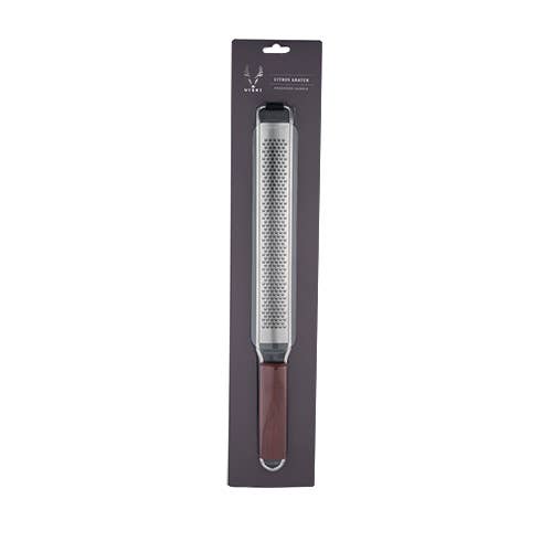 Viski Professional Citrus Grater w/ Acacia Wood Handle