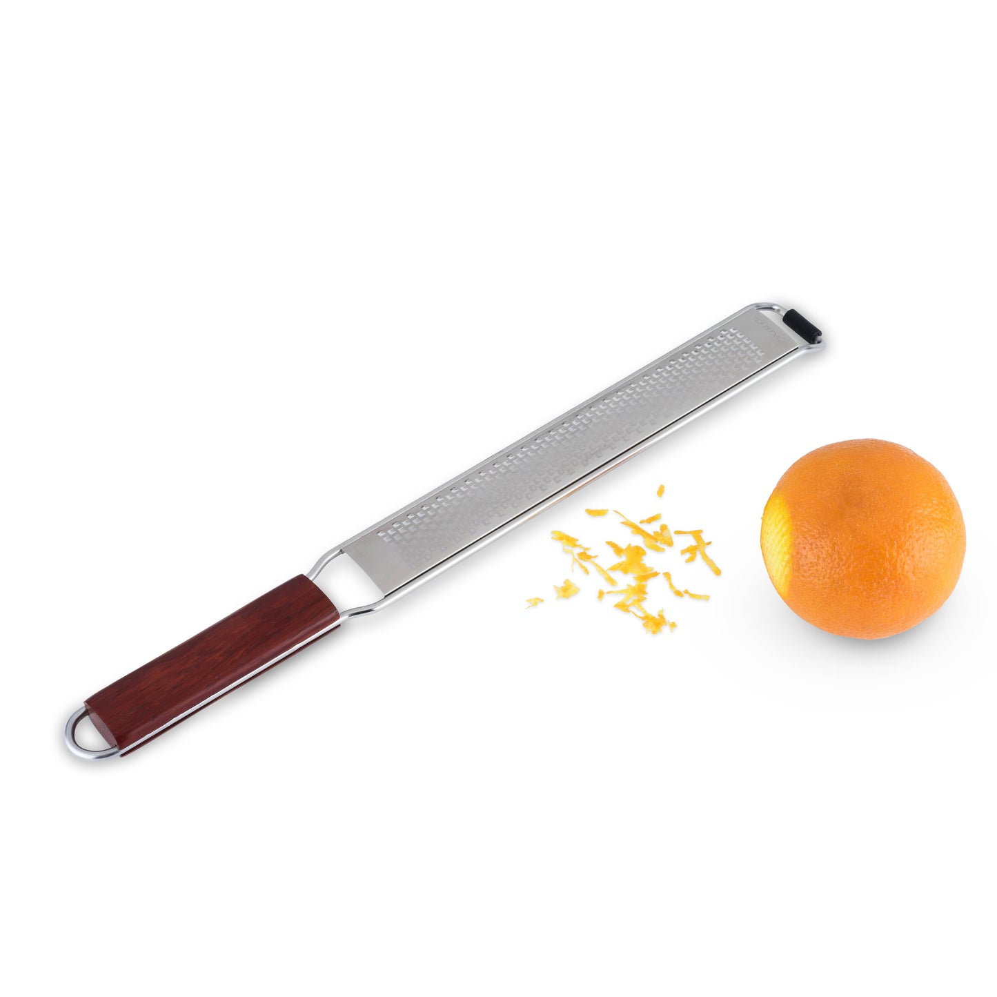 Viski Professional Citrus Grater w/ Acacia Wood Handle