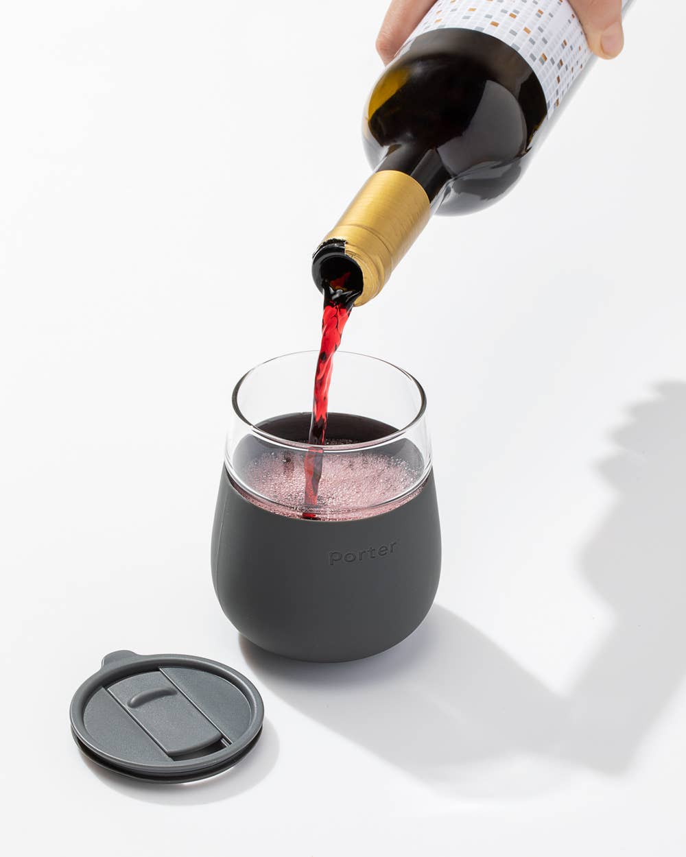 Wine & Drink Glass Cup with Silicone Wrap