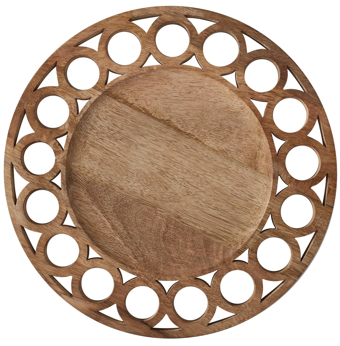 Wooden Circles Charger