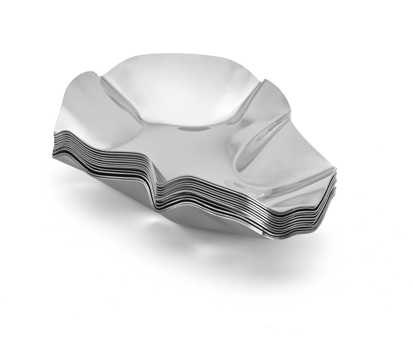 Stainless Steel Oyster Shells, Set of 12