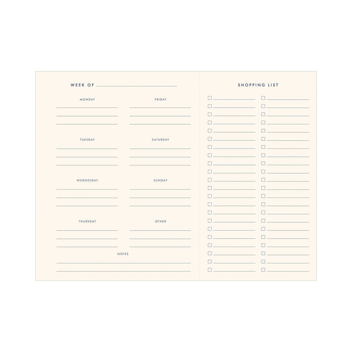 Scattered Flowers Meal Planner