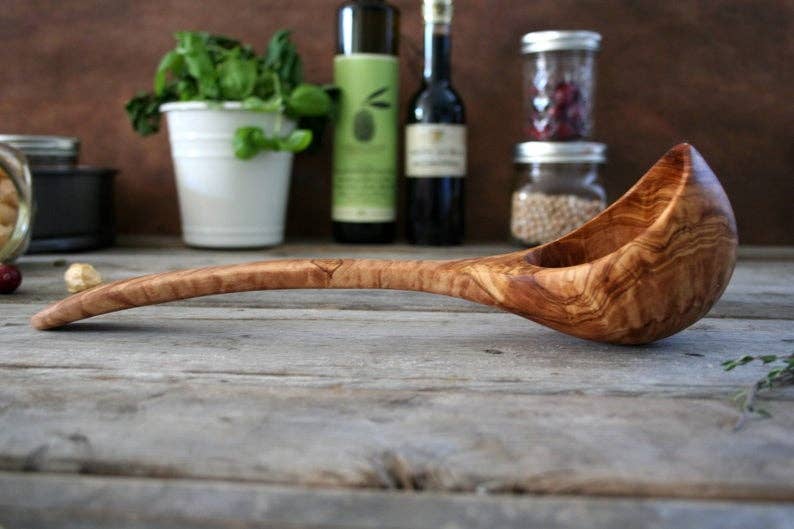 Wooden ladle