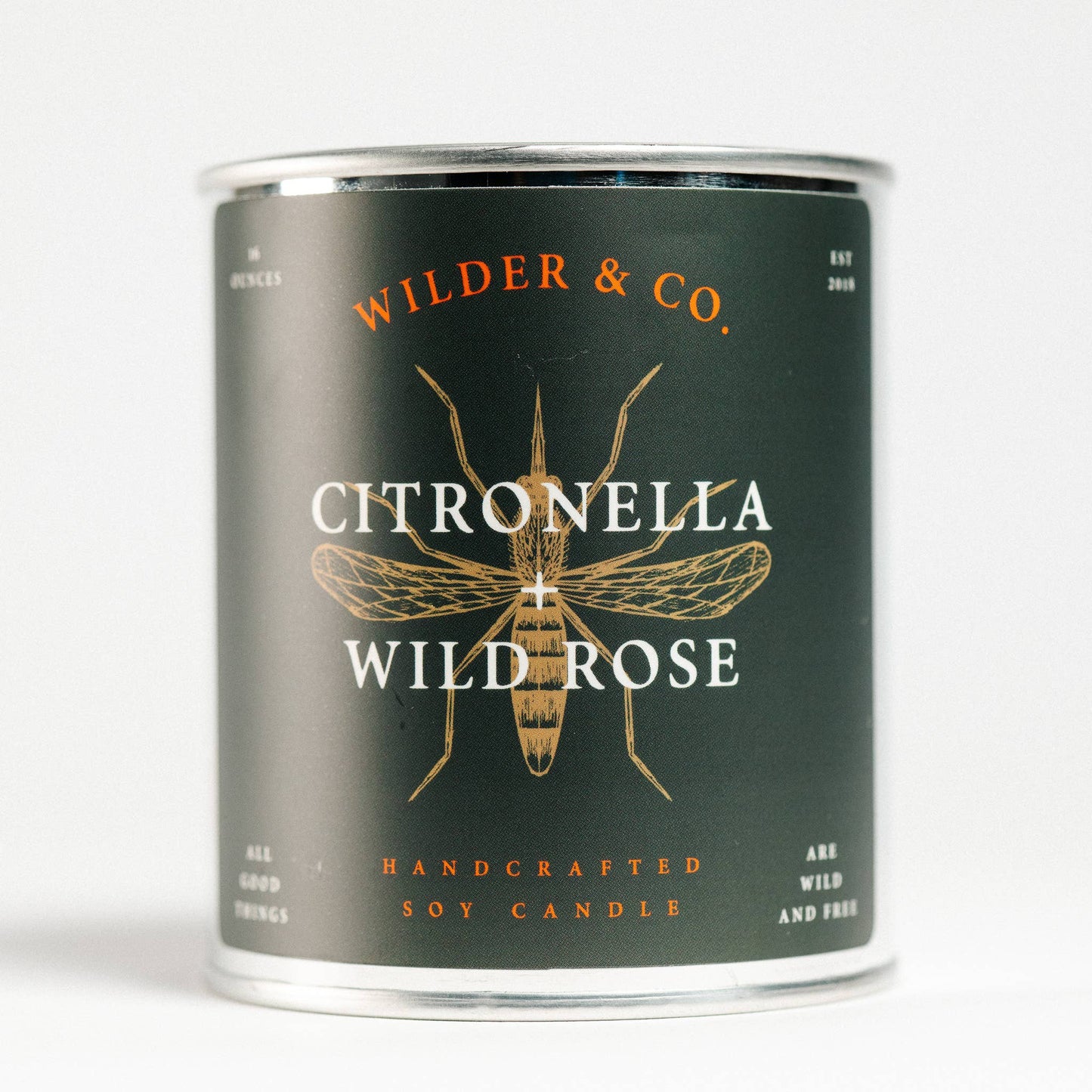 Bougie Citronnelle + Rose Sauvage pour Patio Extérieur