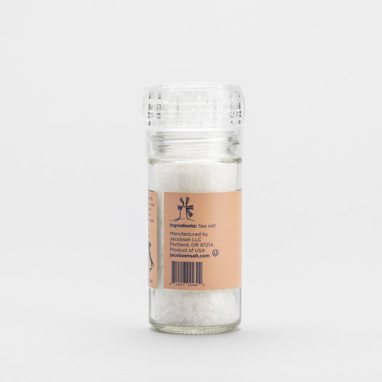 Pure Italian Coarse Sea Salt Grinder - Glass Grinder