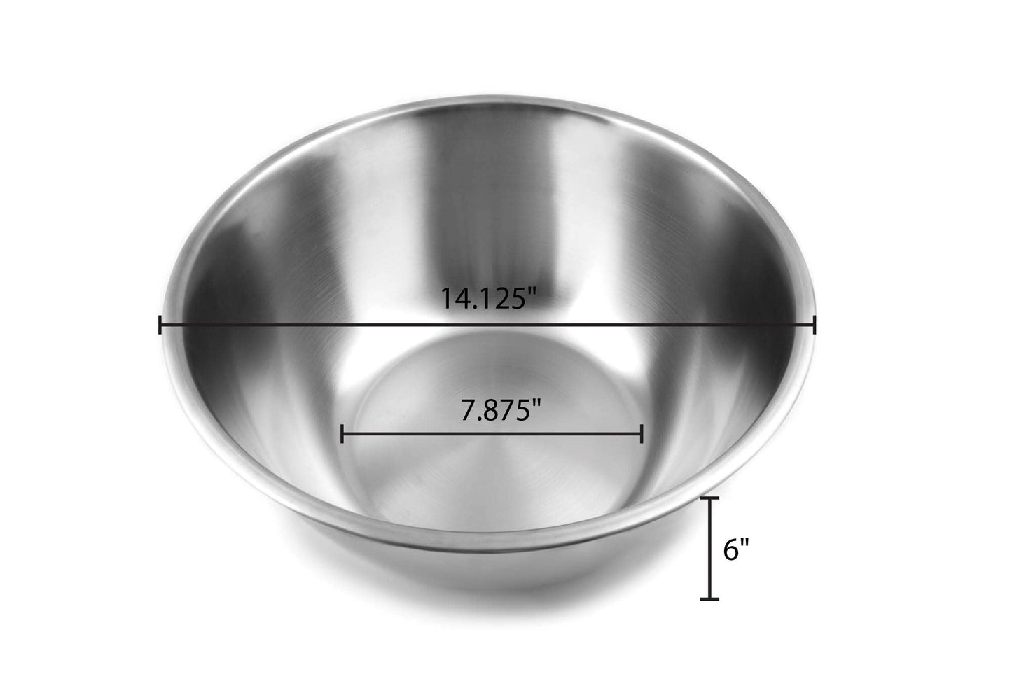 Large Stainless Steel Mixing Bowl, 10.75-Quart