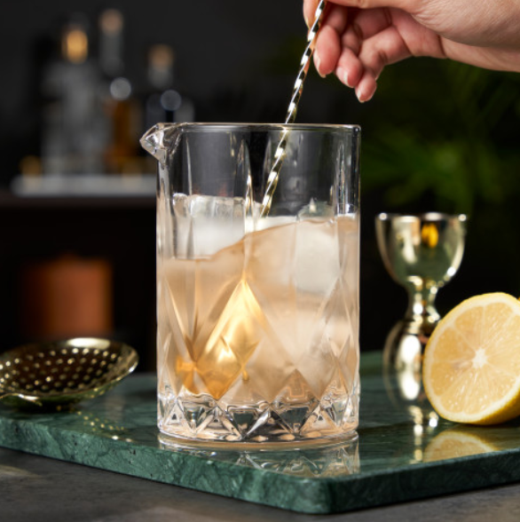 Admiral™ Vintage-Style Crystal Cocktail Mixing Glass