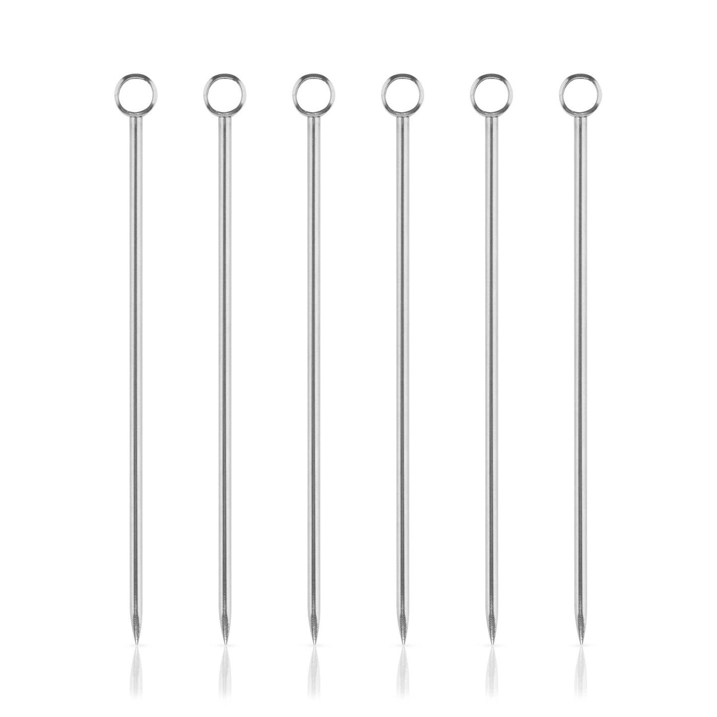Harrison Reusable Stainless Steel Cocktail Picks Set of 6