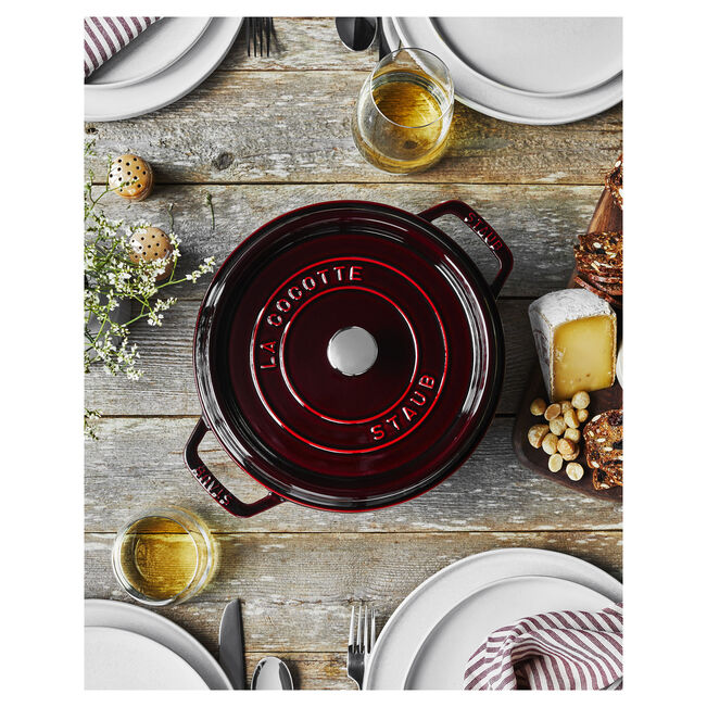 STAUB 7 qt, Round, Cocotte, Grenadine
