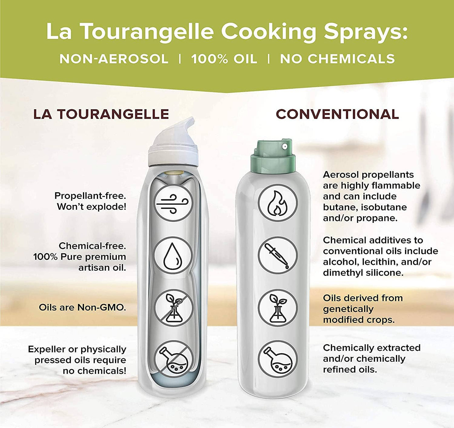 Organic Extra Virgin Olive Oil Cooking Spray - 6 Units