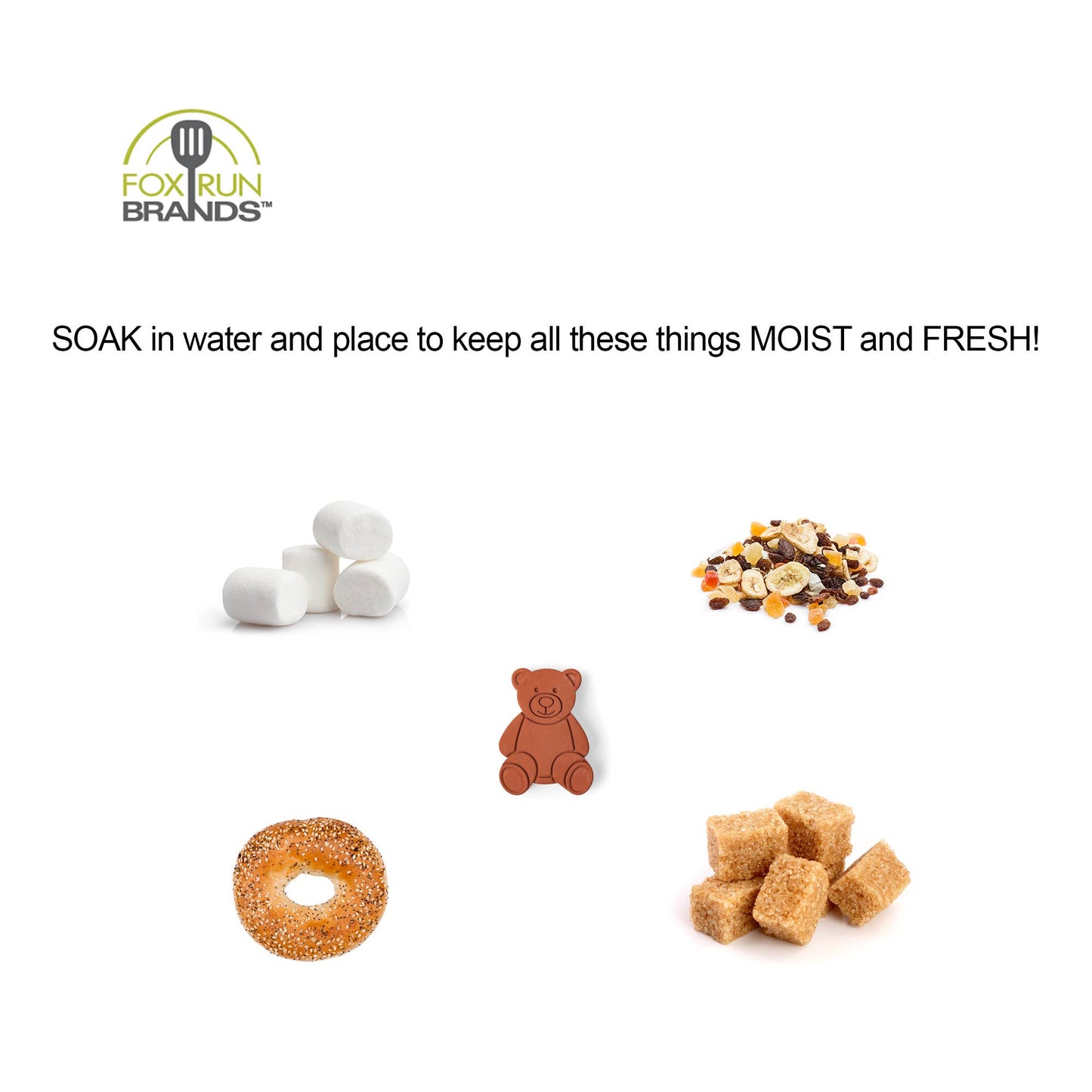 Terracotta Brown Sugar Bear Keeper & Saver, 2.5"
