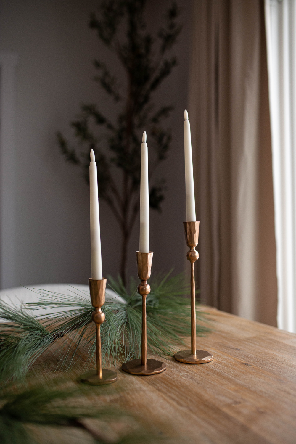 Gold Iron Candle Sticks