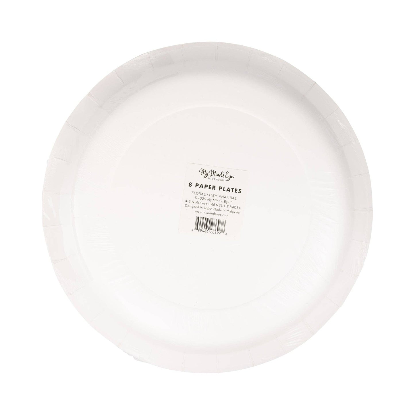 Hamptons Floral 10" Round Paper Plate