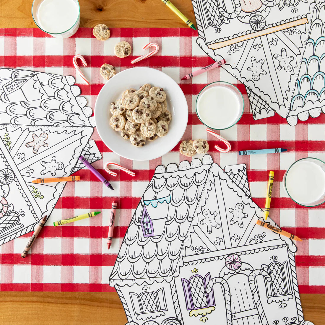 Hester and Cook Gingerbread House Coloring Placemat