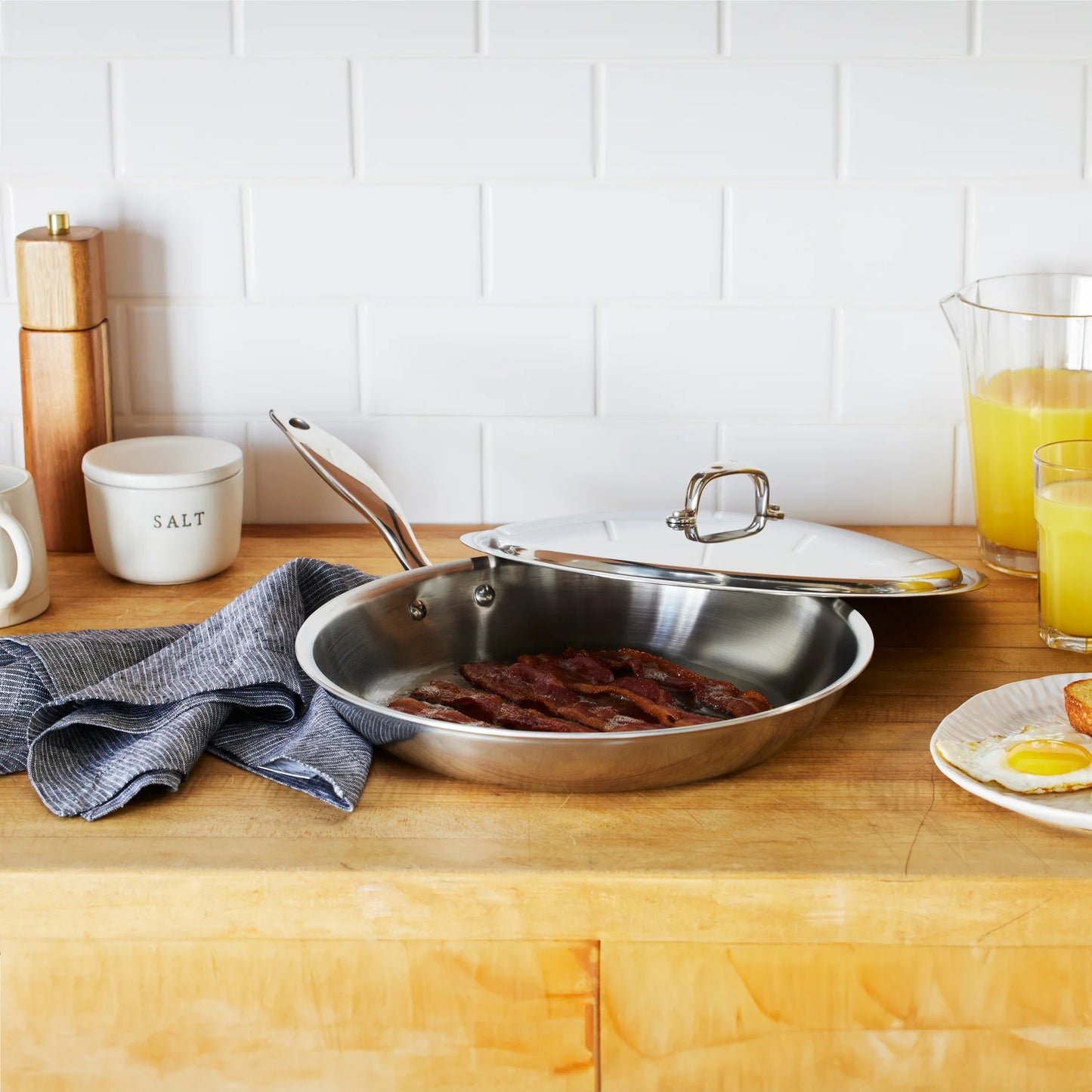 Heritage Steel 316Ti Titanium Series 12" Fry Pan with Lid