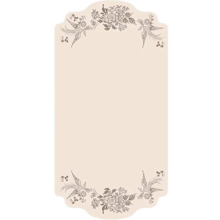 Brown Asiatic Pheasants Table Card