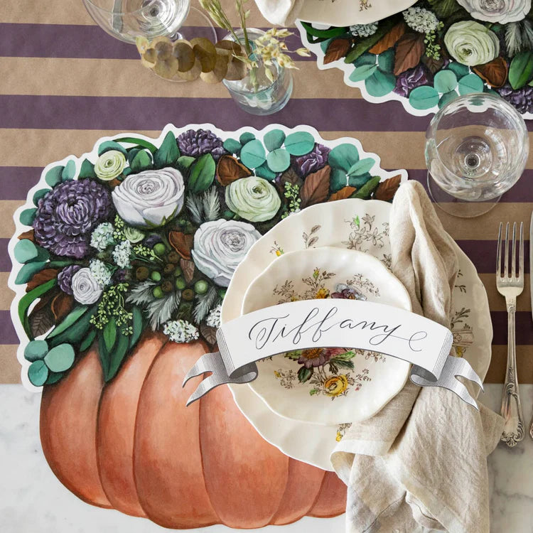 Pumpkin Posey Placemat
