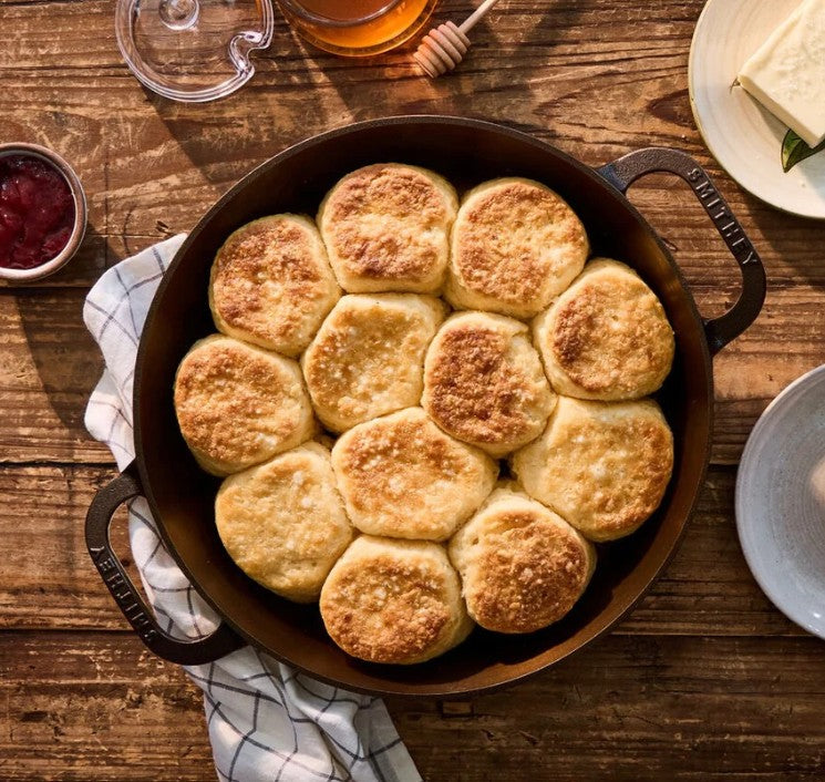 Smithey Ironware Cast Iron No. 12 Dual Handle Skillet