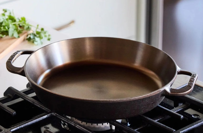Smithey Ironware Cast Iron No. 12 Dual Handle Skillet