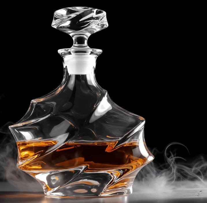 Japanese Crystal Whisky Decanter - Storm
