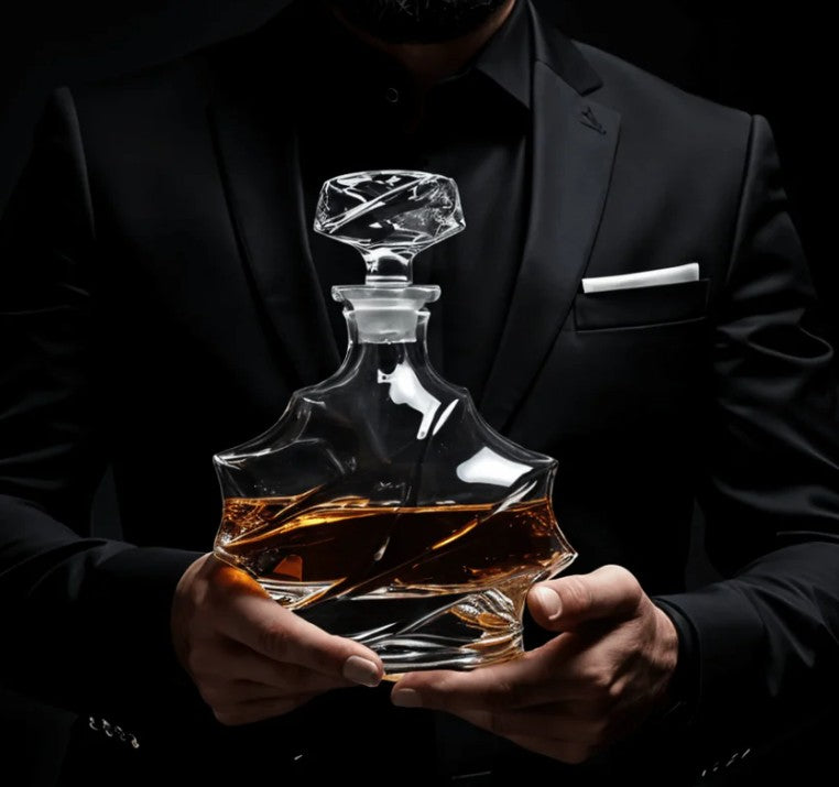 Japanese Crystal Whisky Decanter - Storm