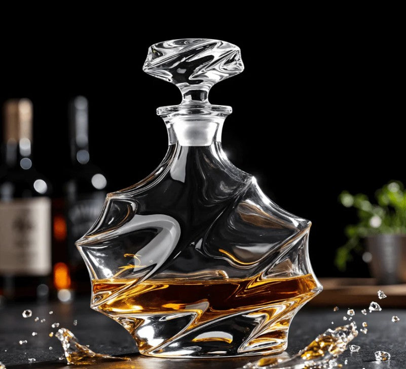 Japanese Crystal Whisky Decanter - Storm