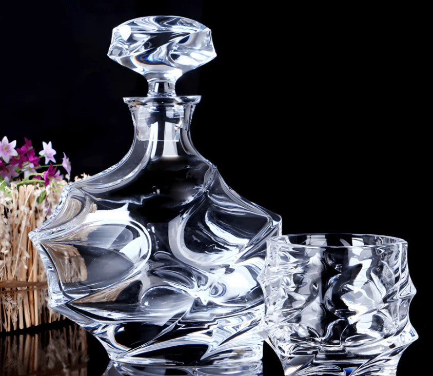 Japanese Crystal Whisky Decanter - Storm