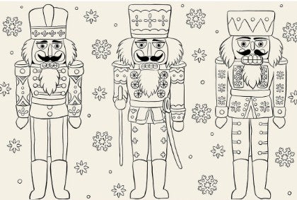 Hester & Cook Christmas Coloring Double-Sided Paper Placemat