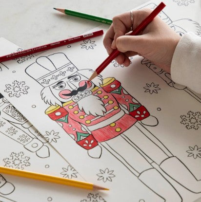 Hester & Cook Christmas Coloring Double-Sided Paper Placemat