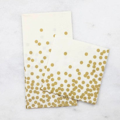 Hester & Cook Gold Confetti Napkins