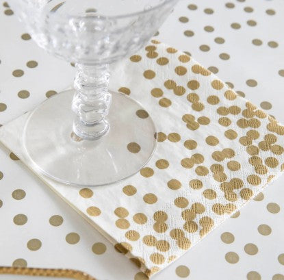 Hester & Cook Gold Confetti Napkins