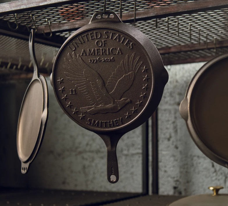 Limited Edition Smithey Ironware Cast Iron No. 11 American Anniversary Skillet