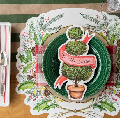 Hester & Cook Die-Cut Christmas Sprigs Placemat