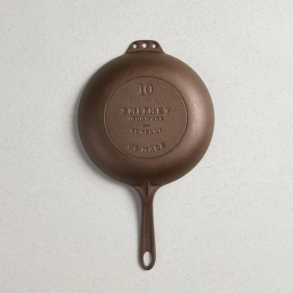 Smithey Ironware Cast Iron No. 10 Chef Skillet