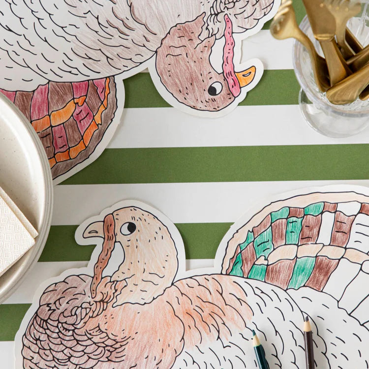 Hester & Cook Coloring Turkey Paper Placemat