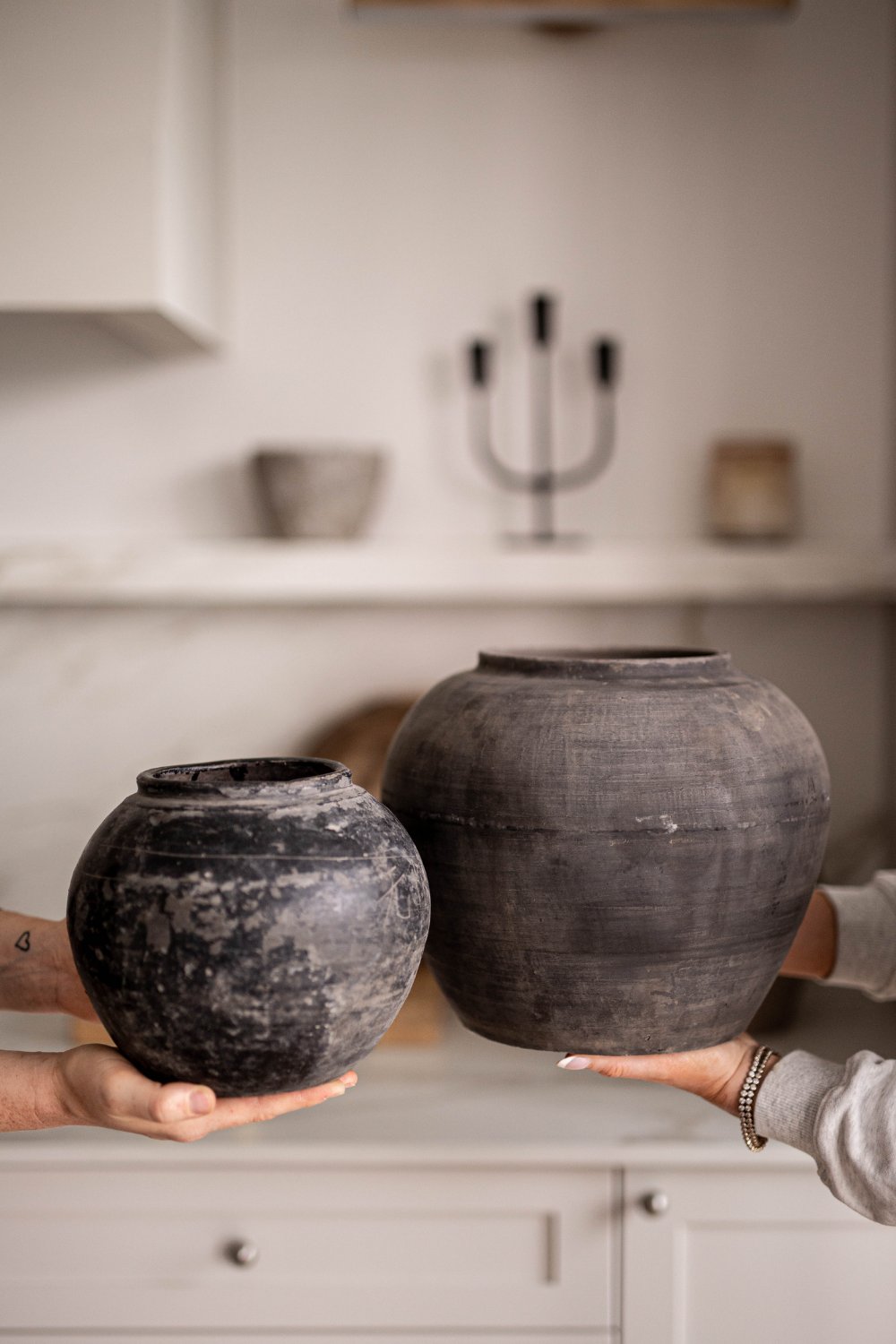 Vintage Porto Porcelain Vase Pot Medium