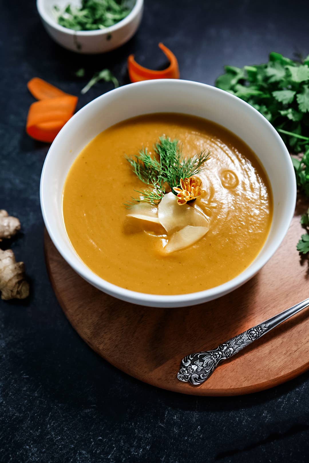Carrot Ginger Dill Soup