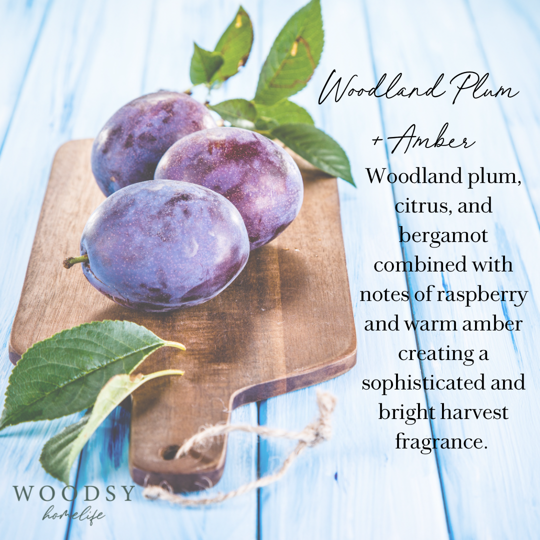 Woodland Plum & Amber Soy Candle