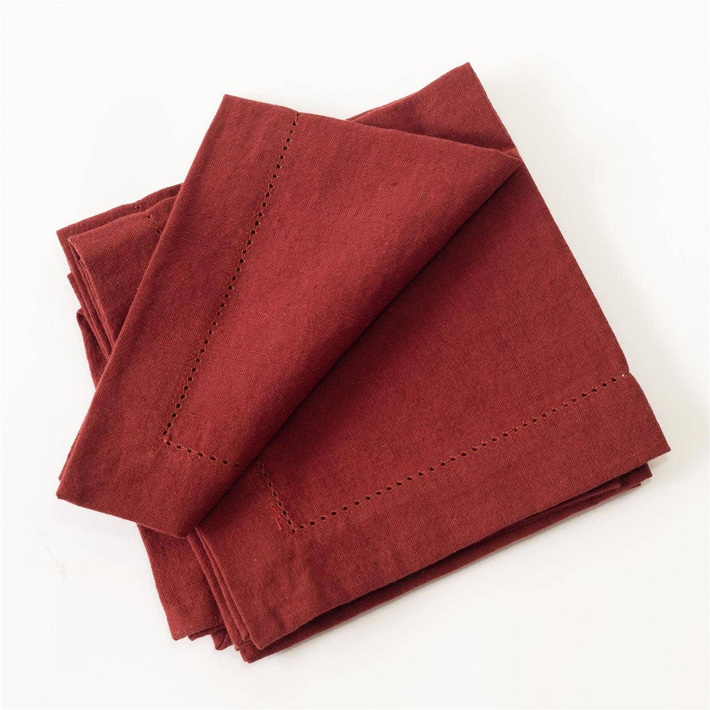 Stonewashed Linen Napkin - Garnet