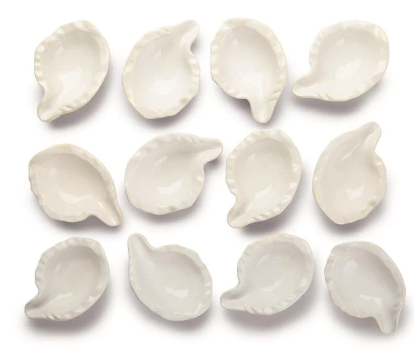 Ceramic Oyster Shells for Grilling, Set of 12