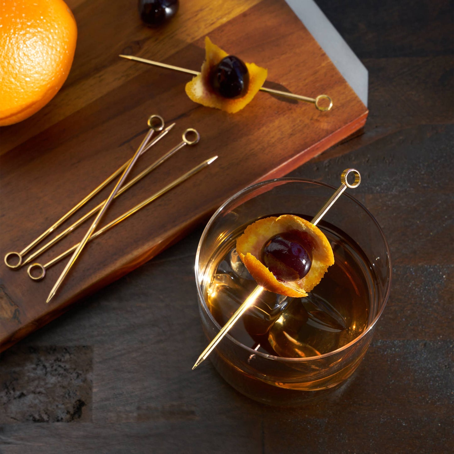 Belmont™ Reusable Gold Plated Cocktail Picks Set of 6