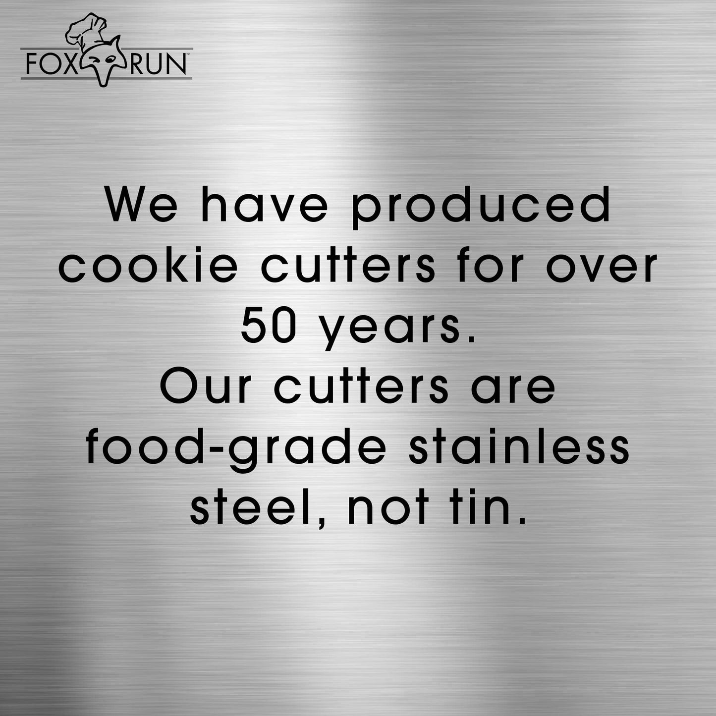 Fox Run Christmas Cookie Cutters, Set of 7, 1" x4.25" x3.5"