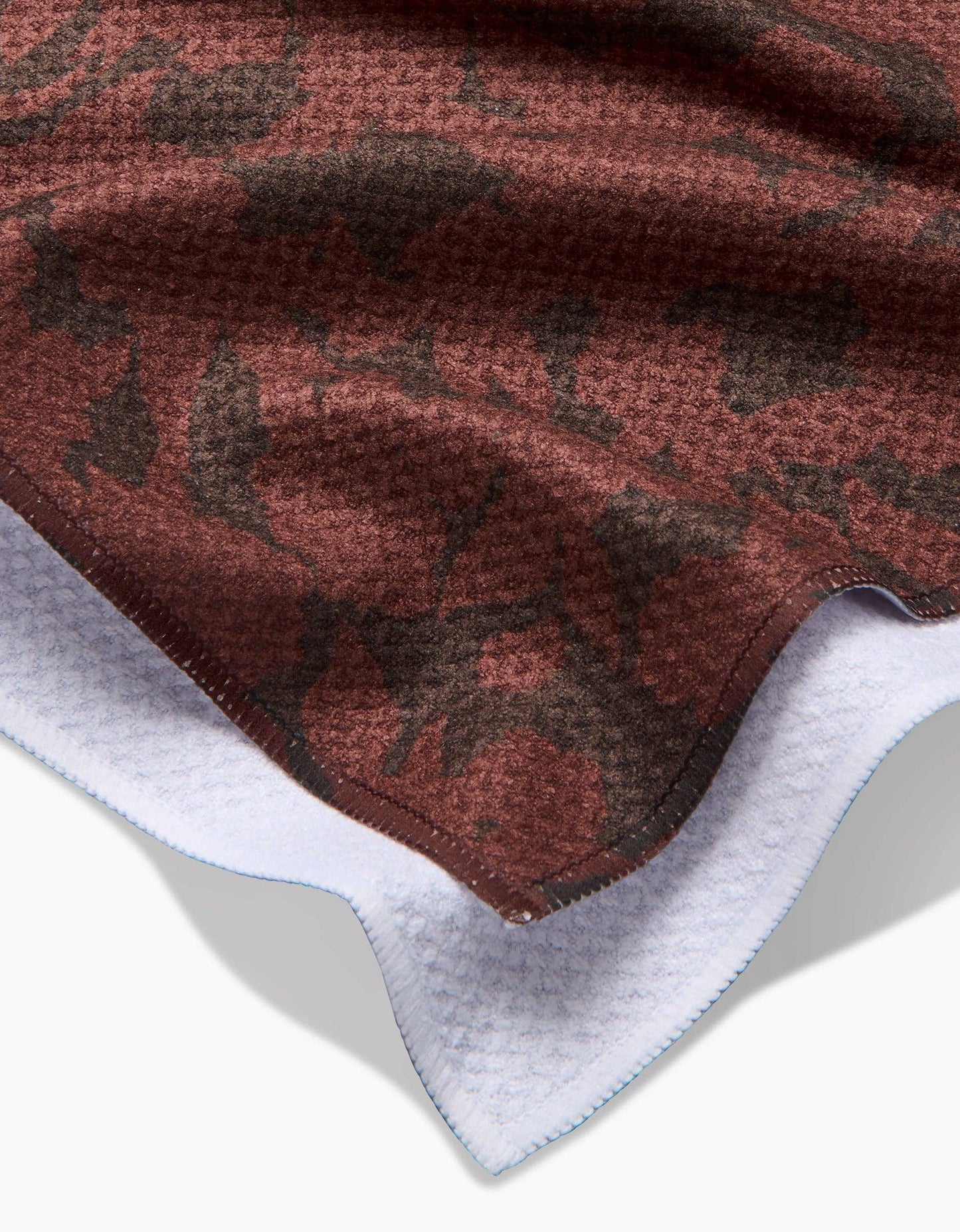 Wild Wood Maroon Tea Towel