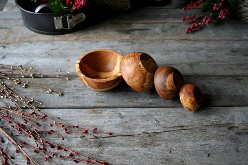 Olivewood Spice Bowls
