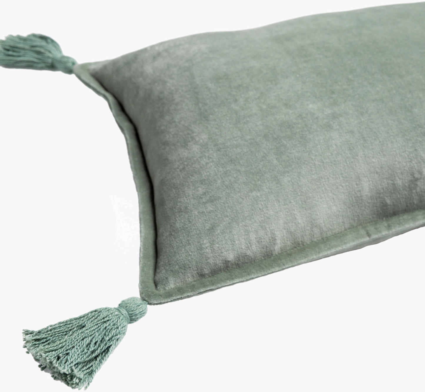 Green Cotton Velvet Pillow